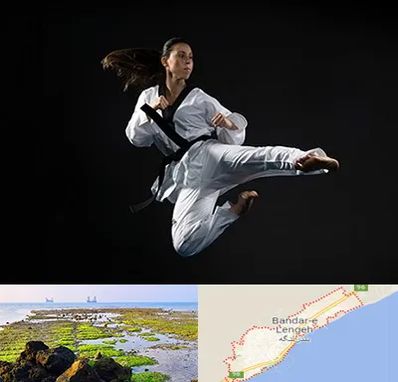 مربی رزمی خانم در بندرلنگه