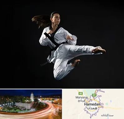 مربی رزمی خانم در همدان
