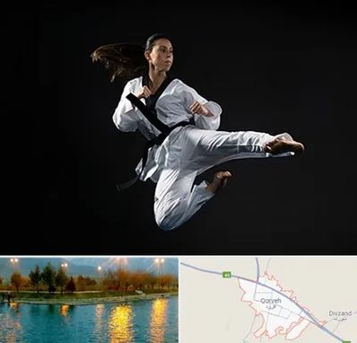 مربی رزمی خانم در قروه