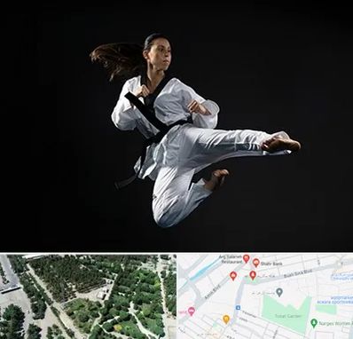 مربی رزمی خانم در سالاریه قم