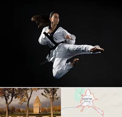 مربی رزمی خانم در تویسرکان