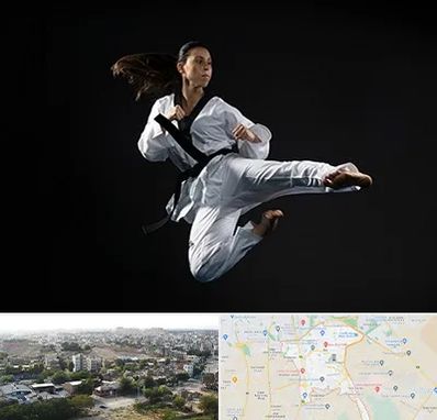 مربی رزمی خانم در منطقه 20 تهران