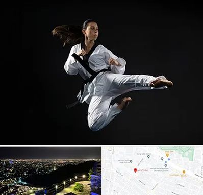 مربی رزمی خانم در هفت تیر مشهد