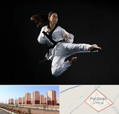 مربی رزمی خانم در پردیسان قم