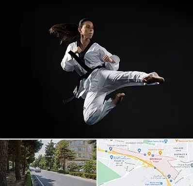 مربی رزمی خانم در مهرویلا کرج