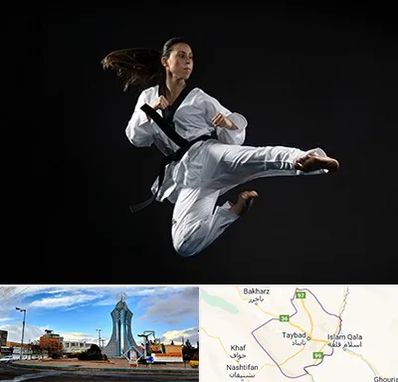 مربی رزمی خانم در تایباد