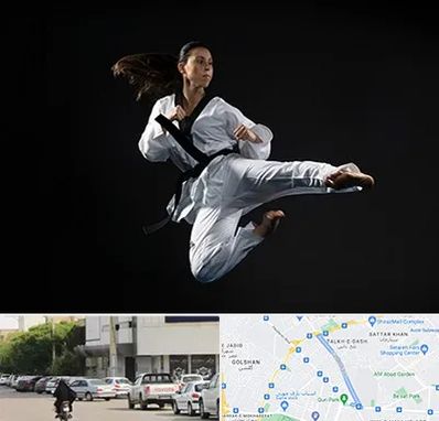 مربی رزمی خانم در قدوسی شرقی شیراز