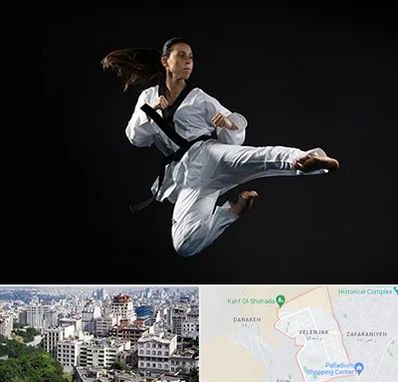 مربی رزمی خانم در ولنجک 