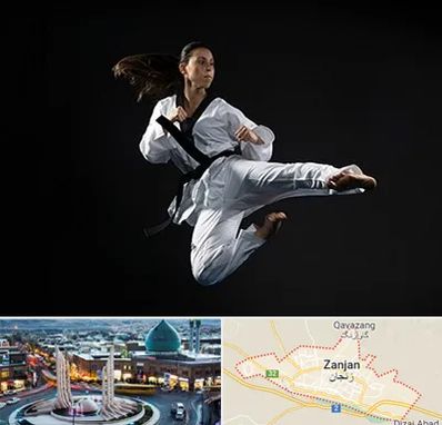 مربی رزمی خانم در زنجان