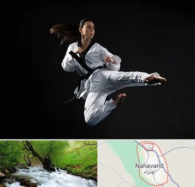 مربی رزمی خانم در نهاوند