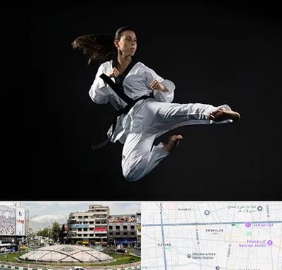 مربی رزمی خانم در مرکز تهران