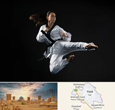 مربی رزمی خانم در یزد