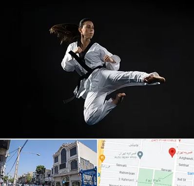 مربی رزمی خانم در افسریه