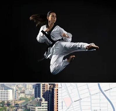 مربی رزمی خانم در خیابان بهشتی