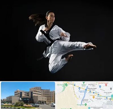 مربی رزمی خانم در صیاد شیرازی مشهد