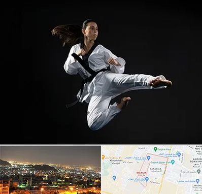 مربی رزمی خانم در مارلیک کرج