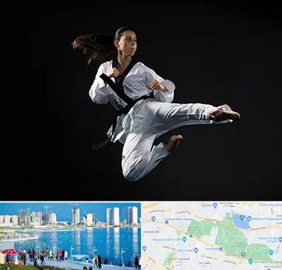 مربی رزمی خانم در چیتگر 