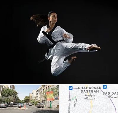 مربی رزمی خانم در چهارصد دستگاه