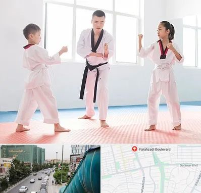 مربی رزمی در بلوار فرحزادی