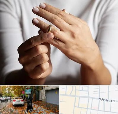 دفتر طلاق در خیابان فلسطین