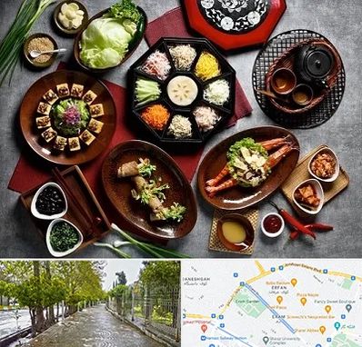 رستوران کره ای در خیابان ارم شیراز