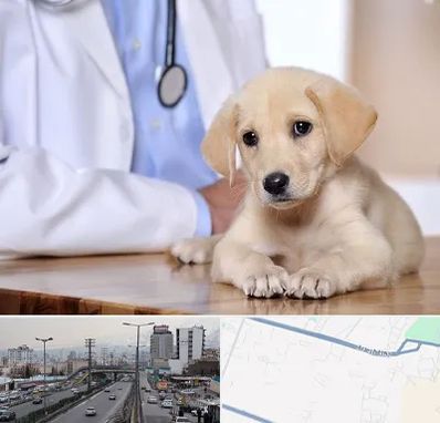 بیمارستان دامپزشکی در بلوار ارتش