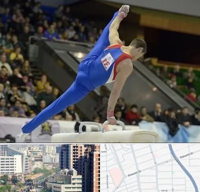 باشگاه ژیمناستیک در خیابان بهشتی