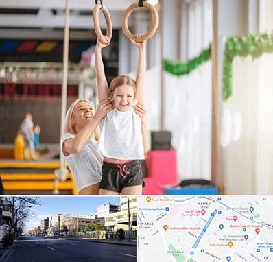 باشگاه ژیمناستیک کودکان در خیابان ملاصدرا شیراز