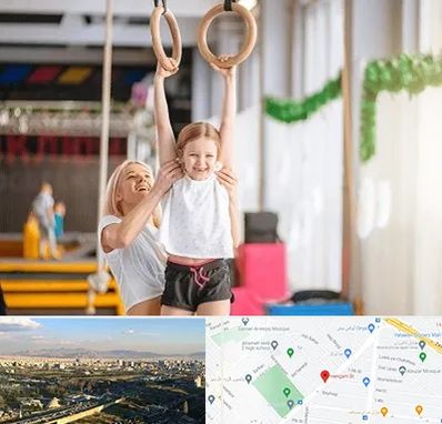 باشگاه ژیمناستیک کودکان در هنگام