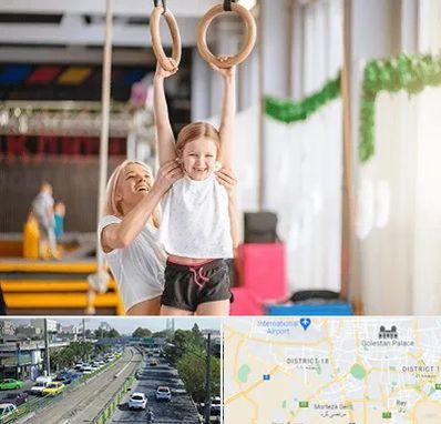 باشگاه ژیمناستیک کودکان در جنوب تهران