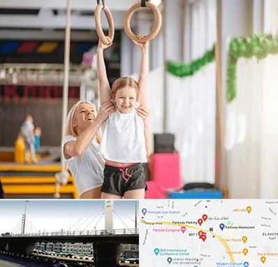 باشگاه ژیمناستیک کودکان در پارک وی