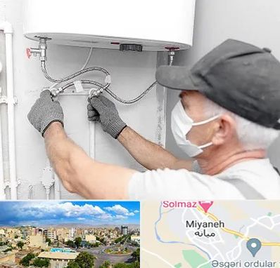 لوله کش پکیج و شوفاژ در میانه