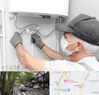 لوله کش پکیج و شوفاژ در ظفر