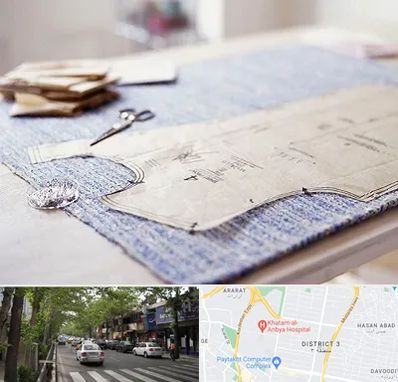 آموزشگاه الگو خیاطی در ظفر 