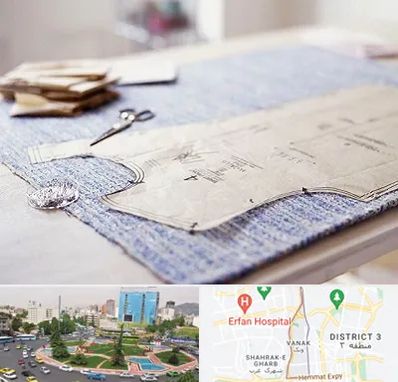 آموزشگاه الگو خیاطی در ونک 