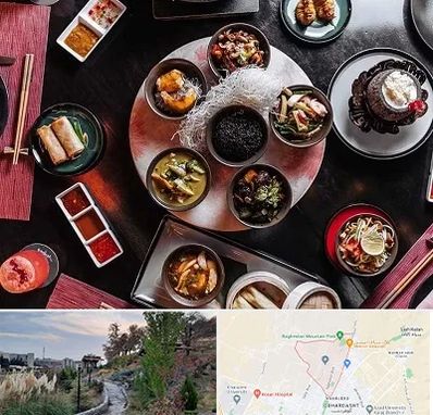 رستوران شرقی در باغستان کرج