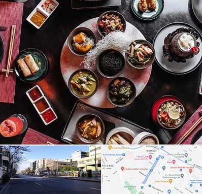 رستوران شرقی در خیابان ملاصدرا شیراز