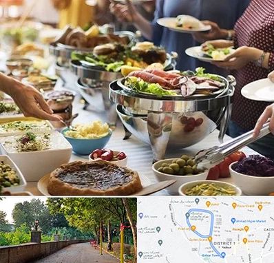 رستوران سلف در فلکه گاز رشت