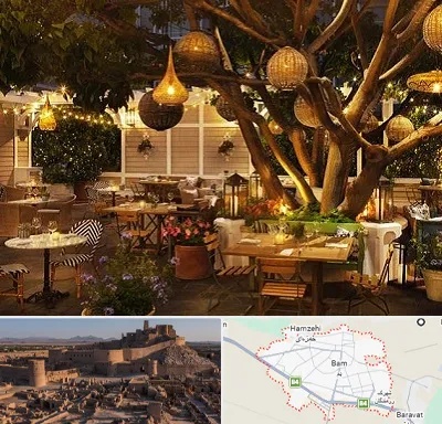 رستوران رو باز در بم