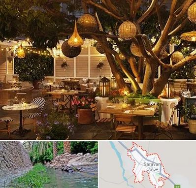 رستوران رو باز در سراوان