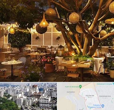 رستوران رو باز در ولنجک 