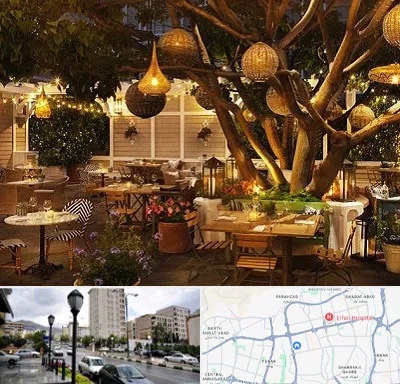 رستوران رو باز در شمال غرب تهران