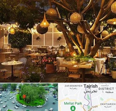 رستوران رو باز در تجریش 