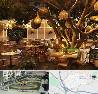 رستوران رو باز در مرزداران تبریز