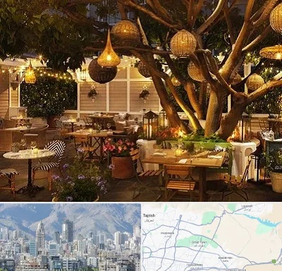 رستوران رو باز در شمال شرق تهران