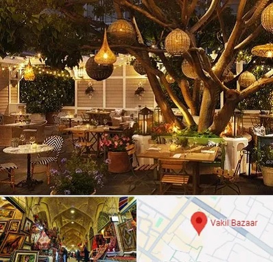 رستوران رو باز در بازار وکیل شیراز