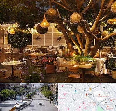 رستوران رو باز در خیابان زند شیراز