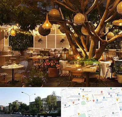 رستوران رو باز در میدان کاج