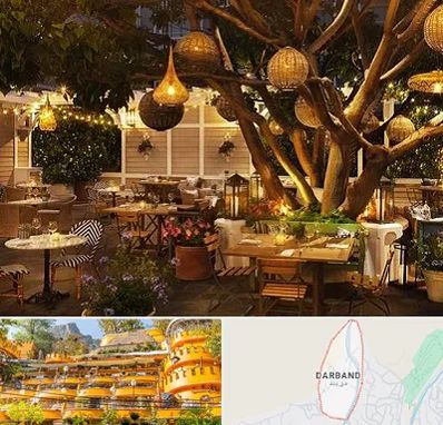 رستوران رو باز در دربند