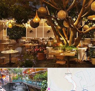 رستوران رو باز در درکه